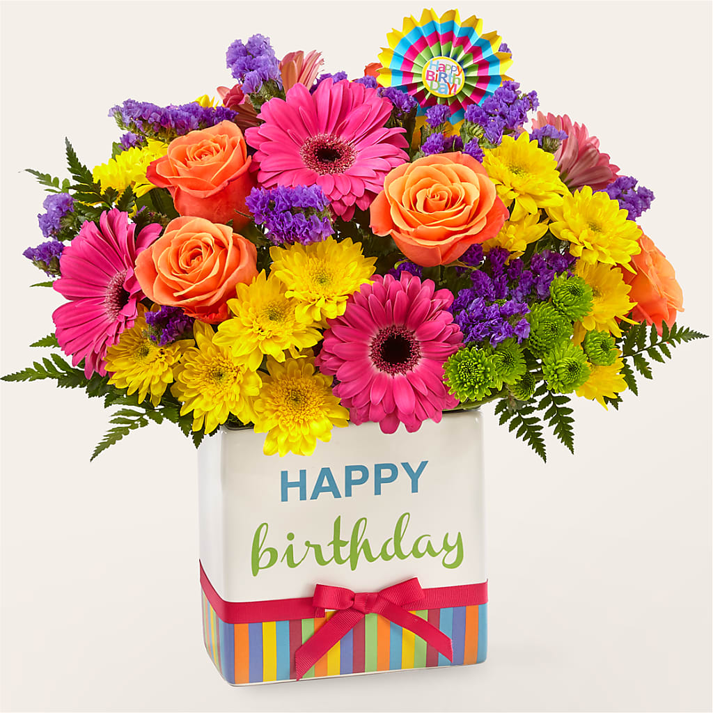 Birthday Brights Bouquet – La La Florist, Baldwin Park CA