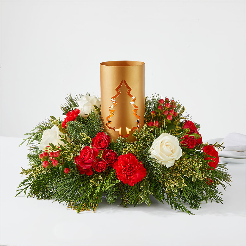 December Dreams Centerpiece – La La Florist, Baldwin Park CA
