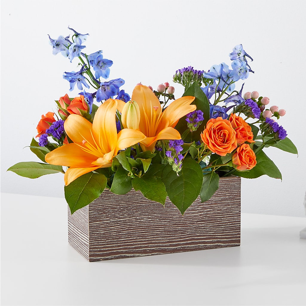 Radiant Citrus Box Bouquet – La La Florist, Baldwin Park CA