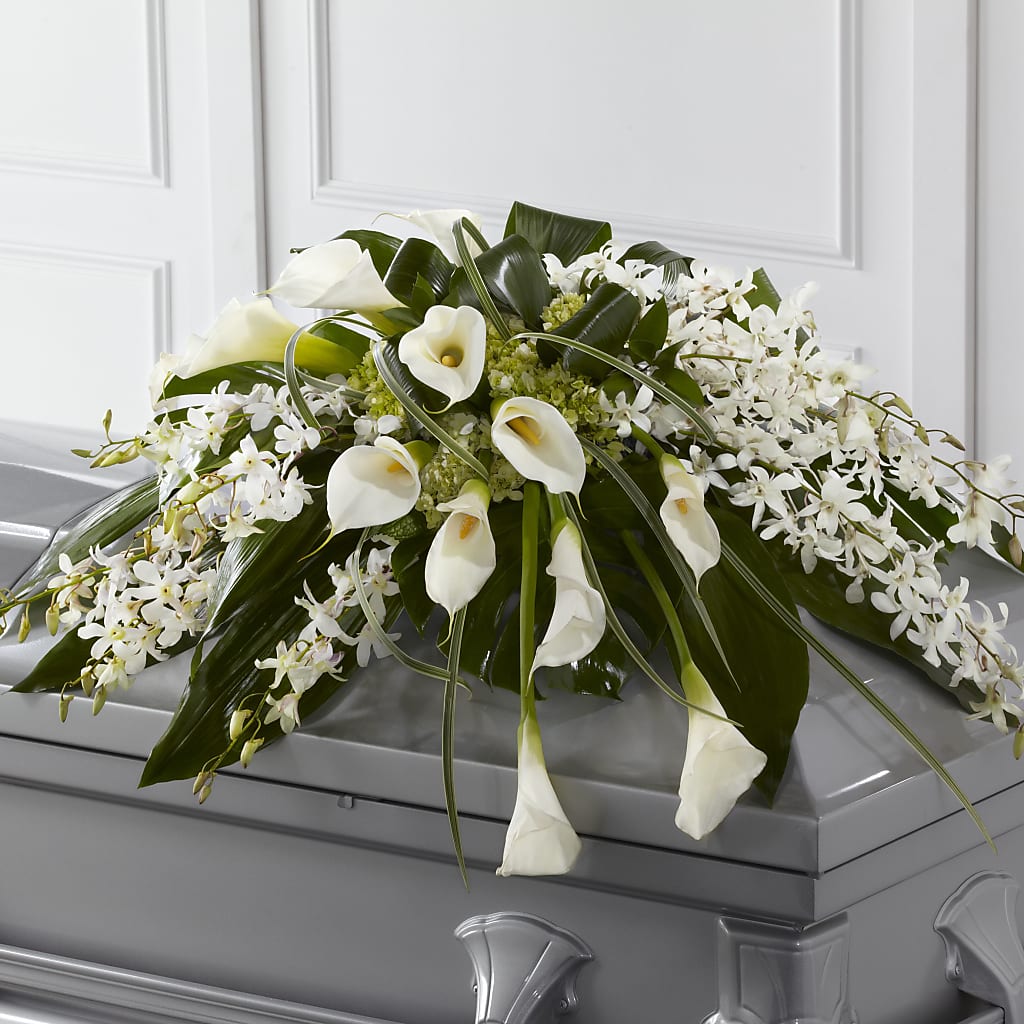 Angel Wings Casket Spray – La La Florist, Baldwin Park CA