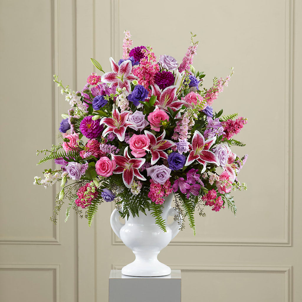 Peaceful Tribute Arrangement – La La Florist, Baldwin Park CA