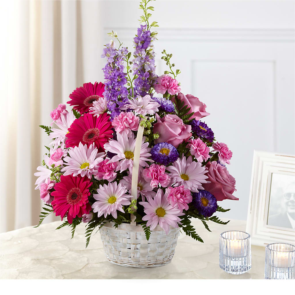 Pastel Peace Basket – La La Florist, Baldwin Park CA