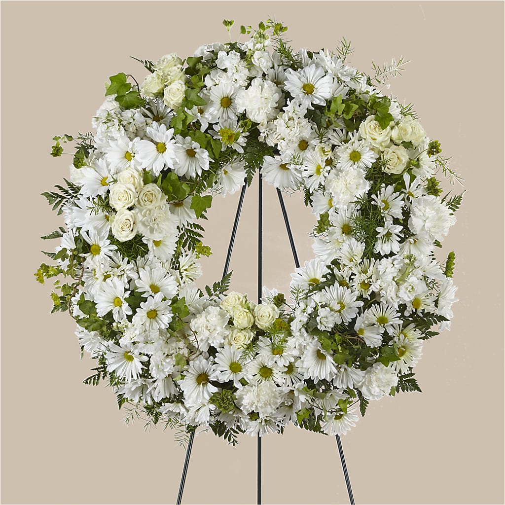 Faithful Wishes Wreath – La La Florist, Baldwin Park CA