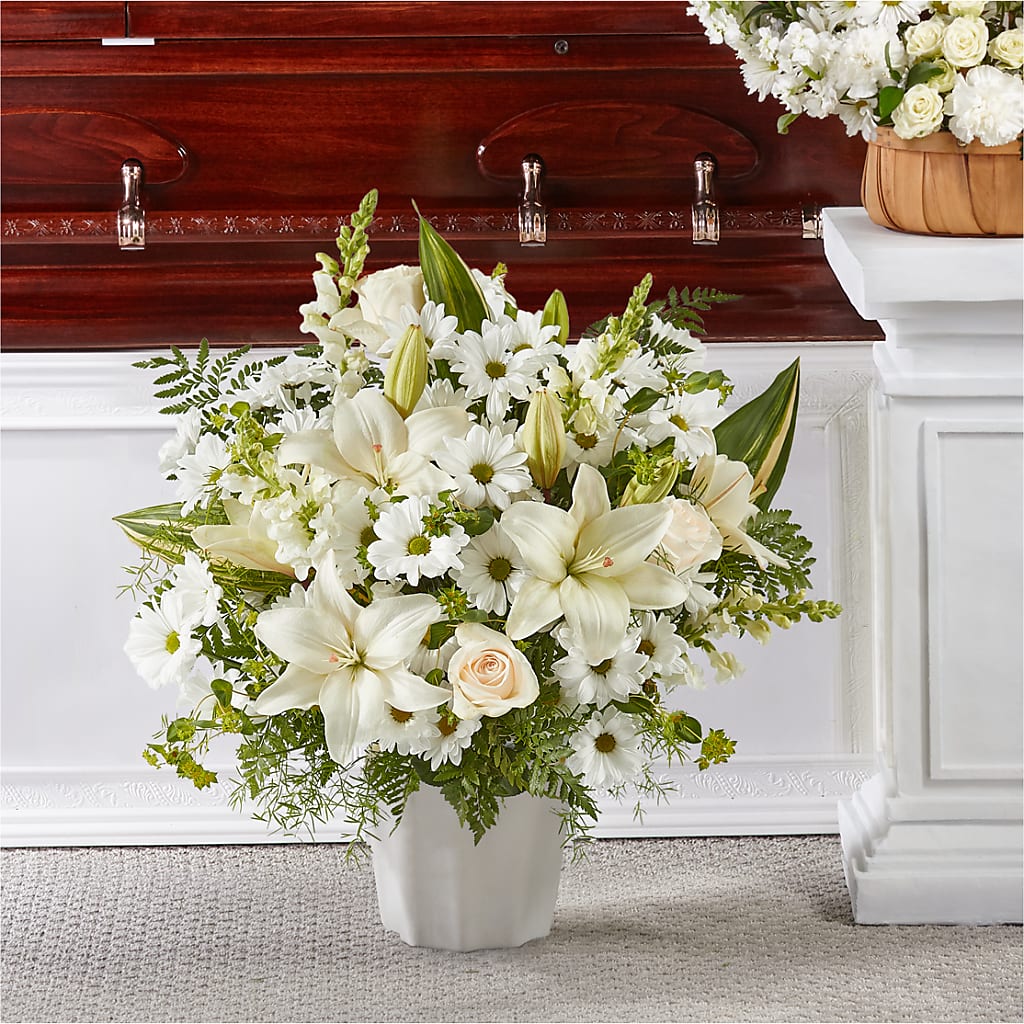 Thoughts of Tranquility Floor Basket – La La Florist, Baldwin Park CA