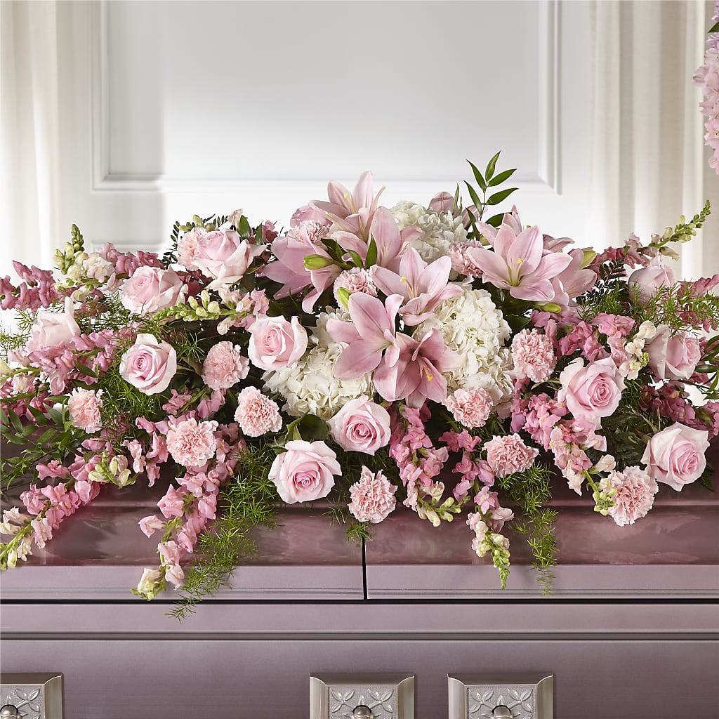 Life & Remembrance Casket Spray – La La Florist, Baldwin Park CA