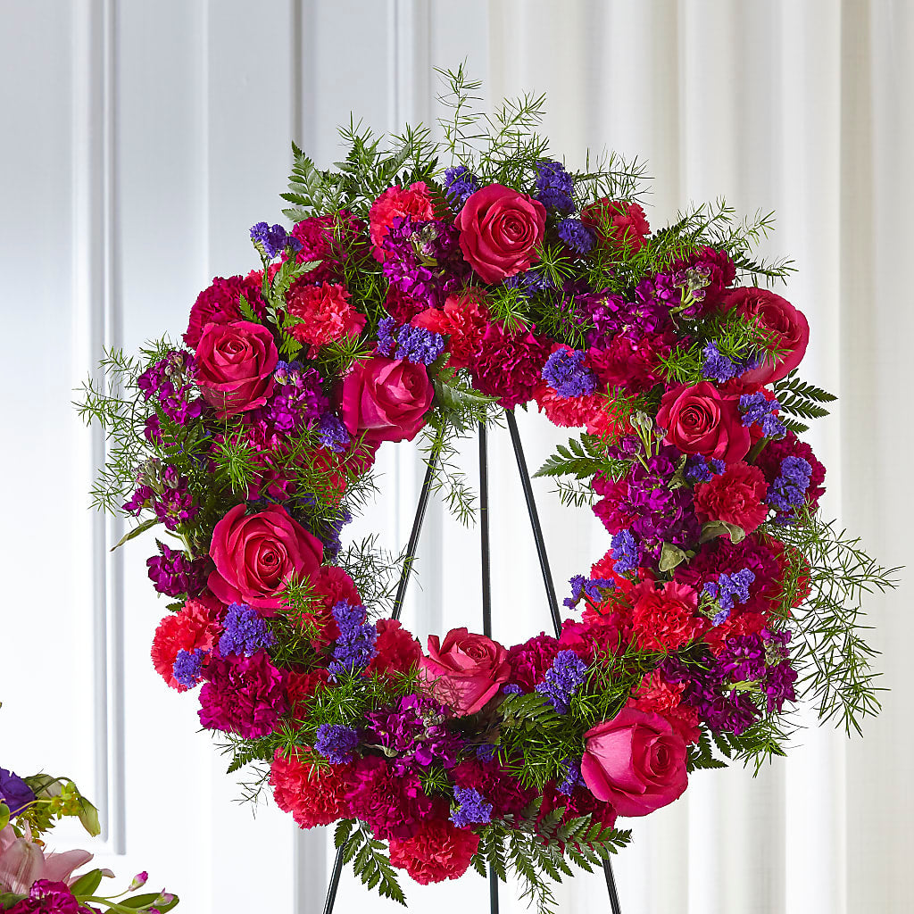 Calming Colors Wreath – La La Florist, Baldwin Park CA