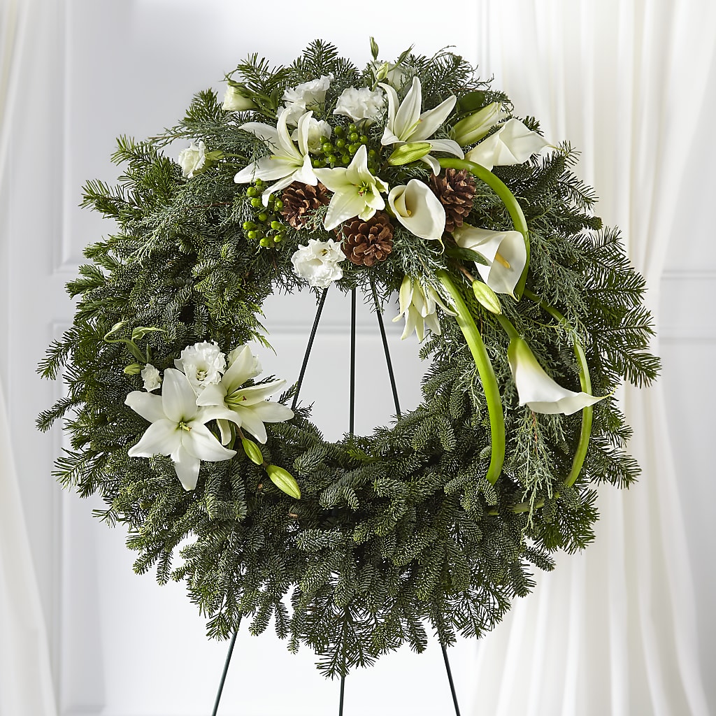 Greens of Hope Wreath – La La Florist, Baldwin Park CA