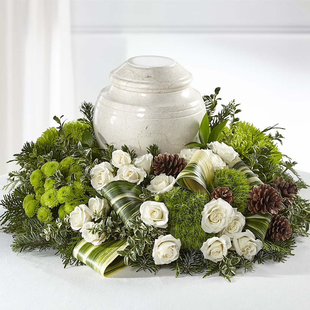 Precious Evergreen Cremation Adornment – La La Florist, Baldwin Park CA