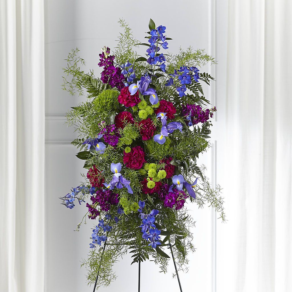 Heavenly Skies Standing Spray – La La Florist, Baldwin Park CA