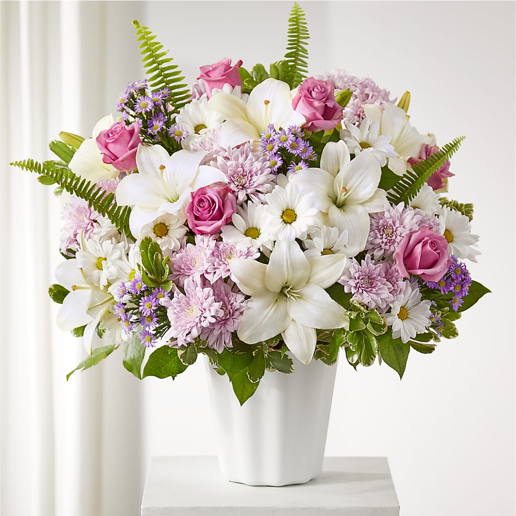 Warmest Thoughts Tabletop Basket – La La Florist, Baldwin Park CA