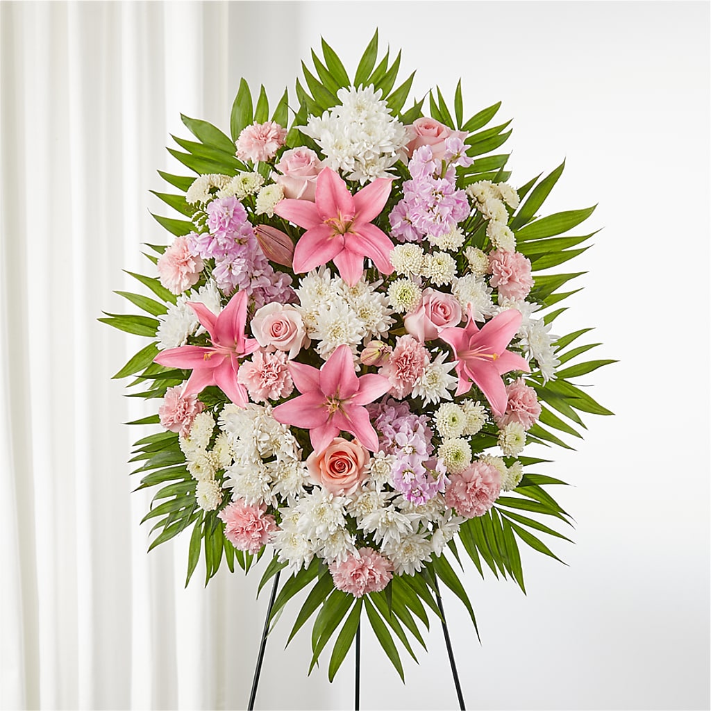 Offering Solace Standing Spray – La La Florist, Baldwin Park CA