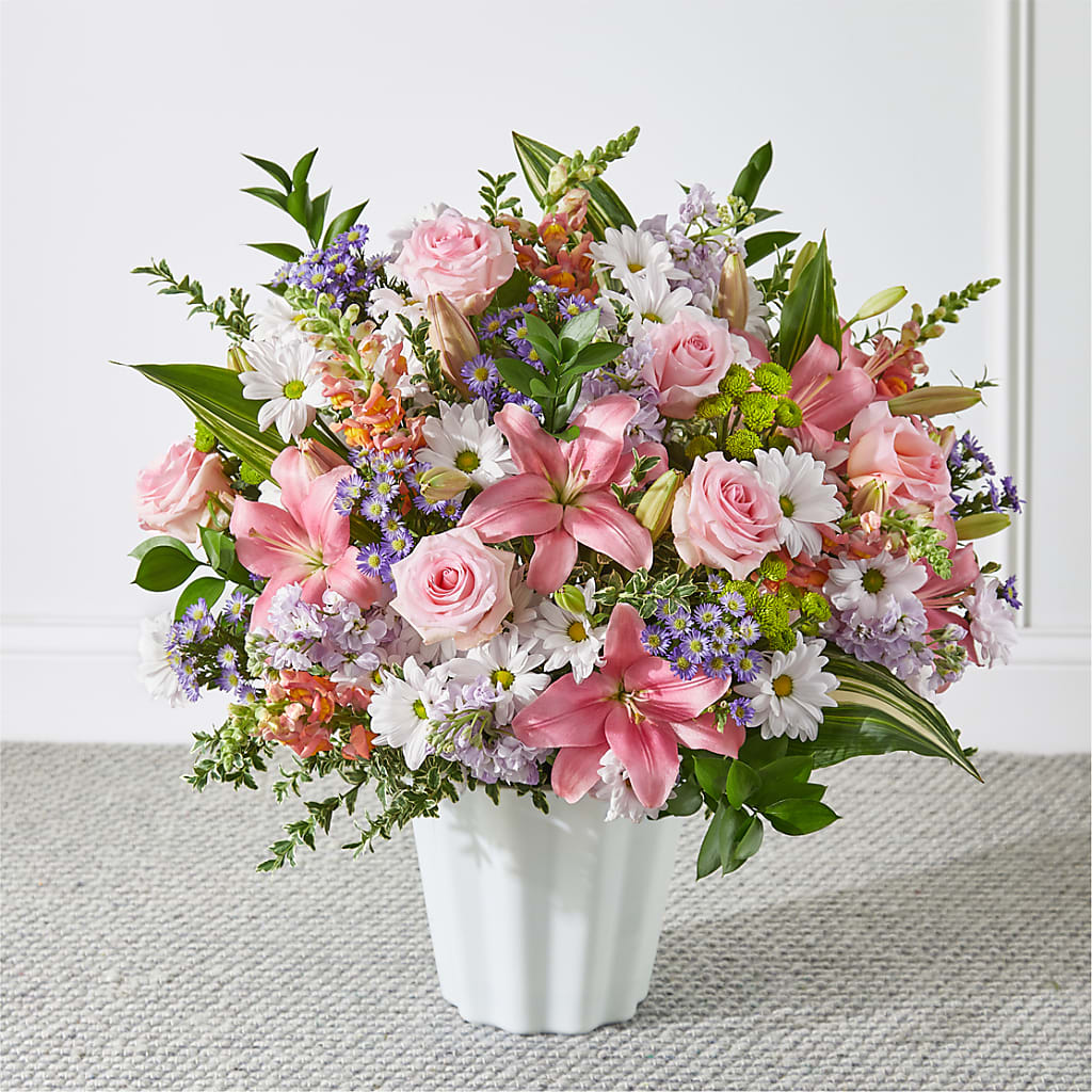 Abundant Compassion Floor Basket – La La Florist, Baldwin Park CA