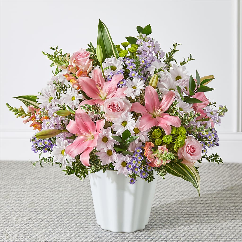Abundant Compassion Floor Basket – La La Florist, Baldwin Park CA