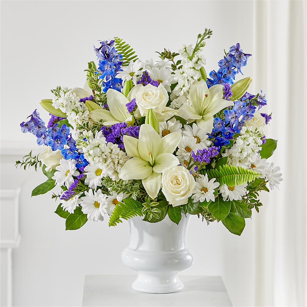Expressions of Hope Urn Arrangement – La La Florist, Baldwin Park CA