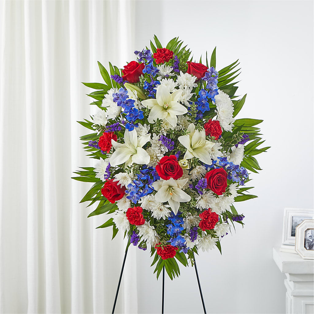 Cherished Service Standing Spray – La La Florist, Baldwin Park CA