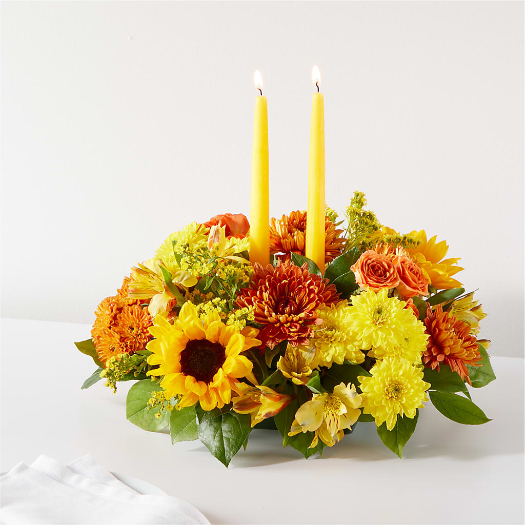 Autumn Harmony Centerpiece – La La Florist, Baldwin Park CA