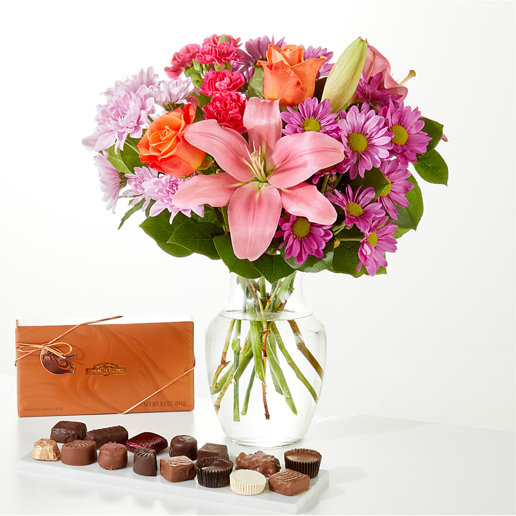 One and Only Bouquet and Chocolate Bundle – La La Florist, Baldwin Park CA