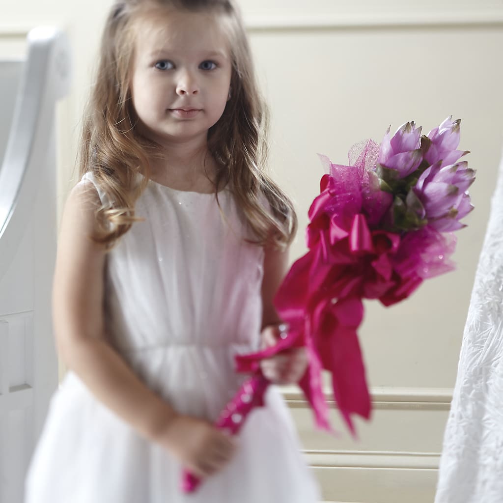 Sparkle Pink Flower Girl Bouquet – La La Florist, Baldwin Park CA