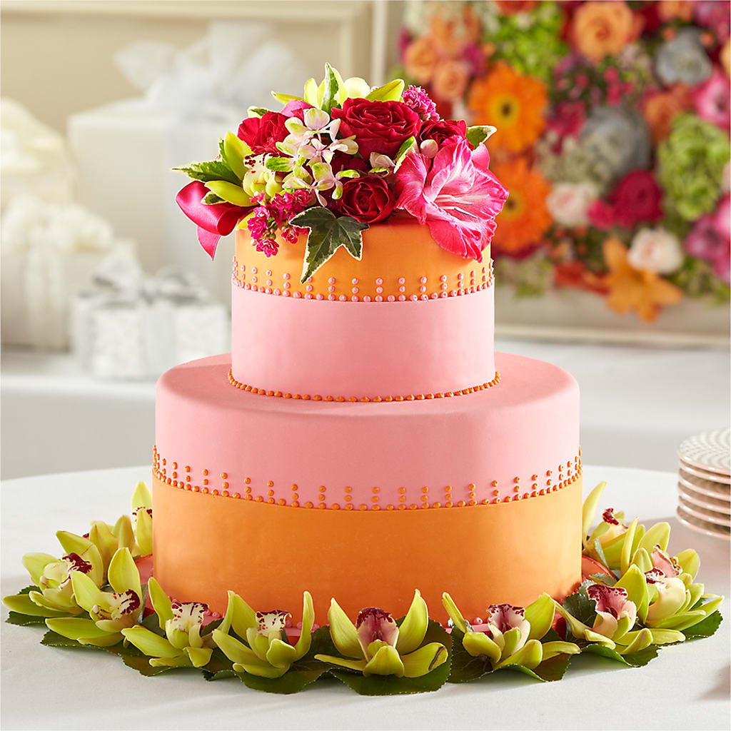 Sweet Citrus Cake Decor – La La Florist, Baldwin Park CA