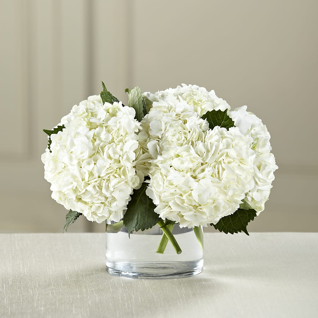 White Hydrangea Bouquet – La La Florist, Baldwin Park CA