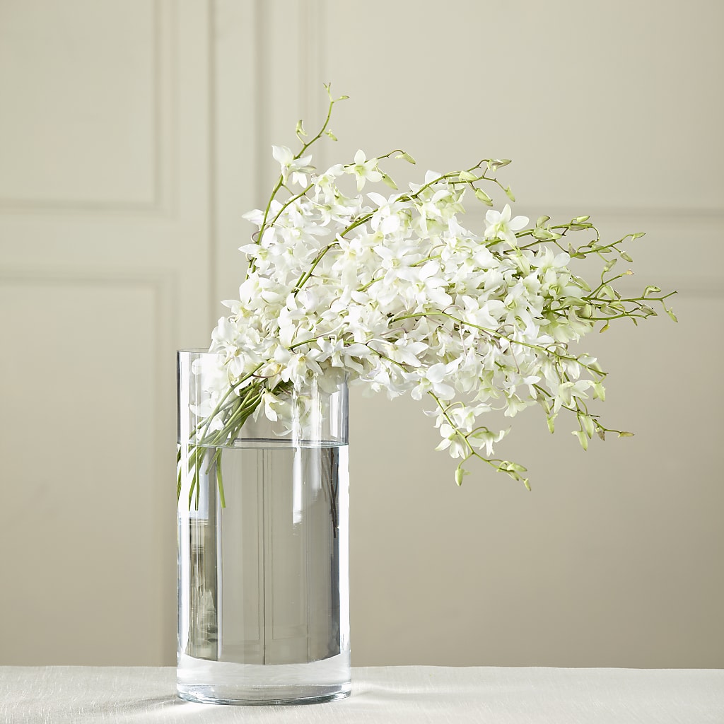 White Dendrobium Bouquet – La La Florist, Baldwin Park CA