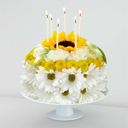 Birthday Smiles Floral Cake –  La La Florist, Baldwin Park CA
