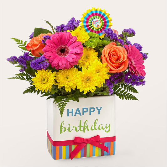 Birthday Brights Bouquet –  La La Florist, Baldwin Park CA