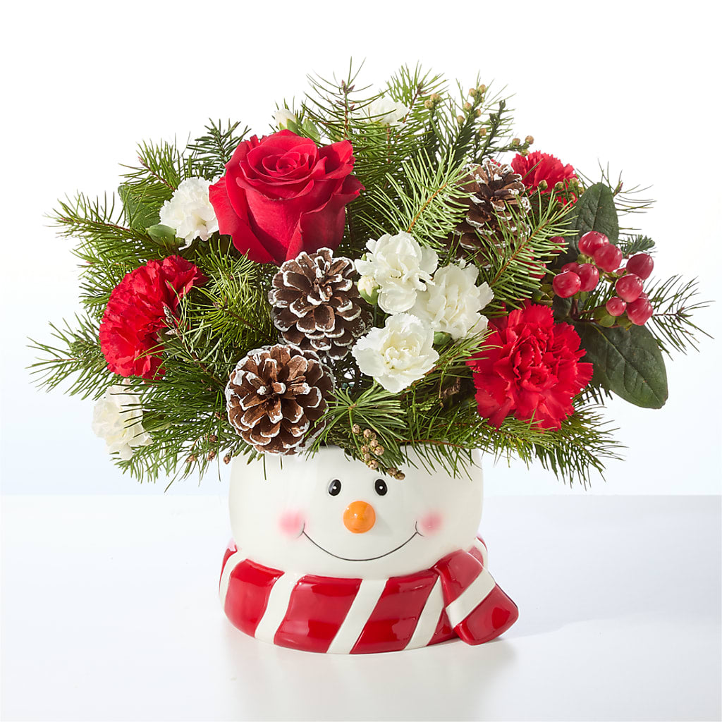 Jolly Snowman Bouquet –  La La Florist, Baldwin Park CA