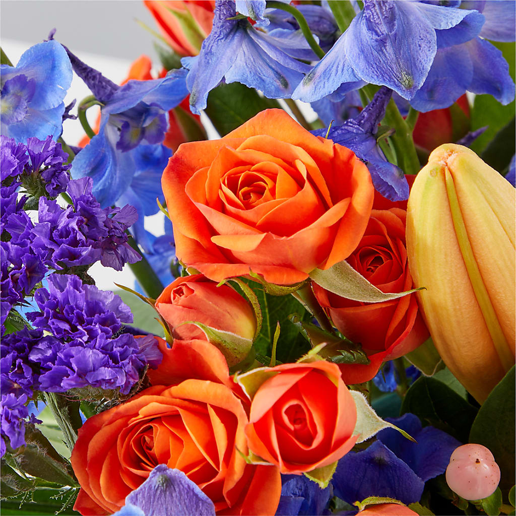 Radiant Citrus Box Bouquet –  La La Florist, Baldwin Park CA