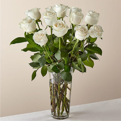 Long Stem White Rose Bouquet –  La La Florist, Baldwin Park CA
