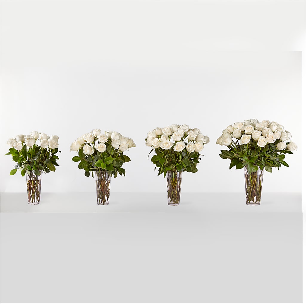 Long Stem White Rose Bouquet –  La La Florist, Baldwin Park CA