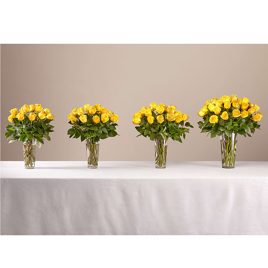 Long Stem Yellow Rose Bouquet –  La La Florist, Baldwin Park CA