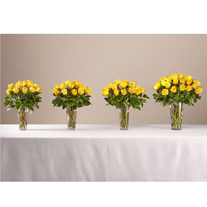 Long Stem Yellow Rose Bouquet –  La La Florist, Baldwin Park CA