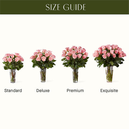 Long Stem Pink Rose Bouquet –  La La Florist, Baldwin Park CA