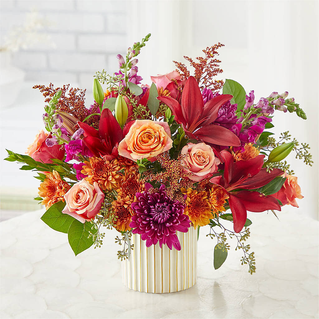 Burgundy Landscape Bouquet –  La La Florist, Baldwin Park CA