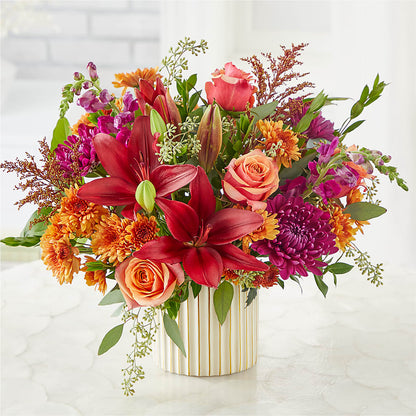 Burgundy Landscape Bouquet –  La La Florist, Baldwin Park CA