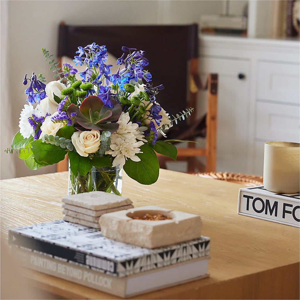 Cerulean Waves Bouquet –  La La Florist, Baldwin Park CA