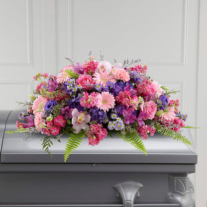 Glorious Garden Casket Spray –  La La Florist, Baldwin Park CA
