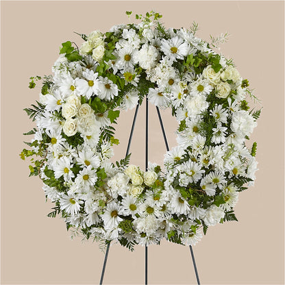 Faithful Wishes Wreath –  La La Florist, Baldwin Park CA