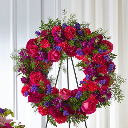 Calming Colors Wreath –  La La Florist, Baldwin Park CA