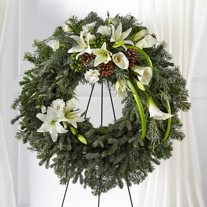 Greens of Hope Wreath –  La La Florist, Baldwin Park CA