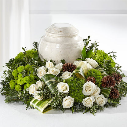 Precious Evergreen Cremation Adornment –  La La Florist, Baldwin Park CA