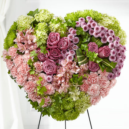 Heartwarming Standing Heart –  La La Florist, Baldwin Park CA