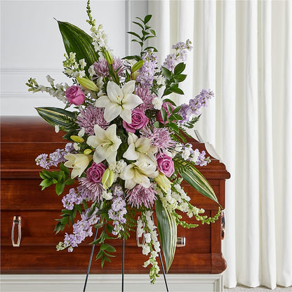 Grateful Hearts Standing Spray –  La La Florist, Baldwin Park CA