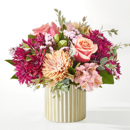 Berry Cobbler Bouquet with Ivory Vase –  La La Florist, Baldwin Park CA