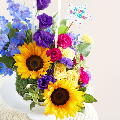 Star of the Day Floral Cake –  La La Florist, Baldwin Park CA