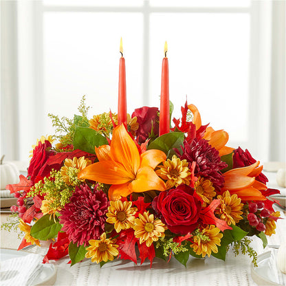 Autumn's Embrace Centerpiece –  La La Florist, Baldwin Park CA