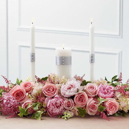 Worldwide Romance Unity Candle Arrangement –  La La Florist, Baldwin Park CA